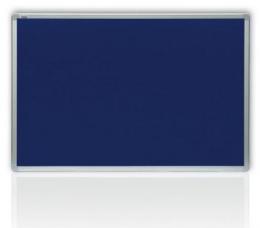 Filcová modrá tabule v hliníkovém rámu 200x120 cm