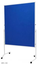 Moderaèní textilní tabule modrá 120x150cm - skládací