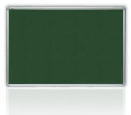 Filcová zelená tabule v hliníkovém rámu 180x120 cm