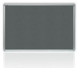 Filcová šedá tabule  45 x 60 cm, ALU rám