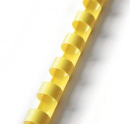 plastový høbet 22mm žlutá 50ks