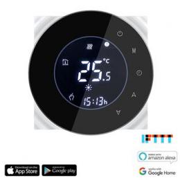 iQtech SmartLife GALW-B, WiFi termostat pro kotle s potenciálovým spínáním, èerný