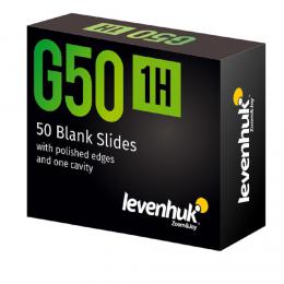 Èistá jednodutinová sklíèka Levenhuk G50 1H, 50 ks
